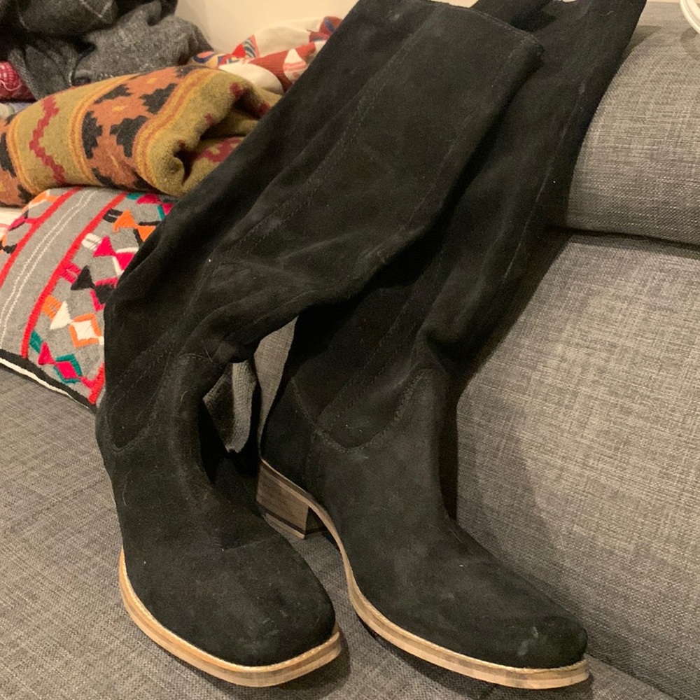 Seychelles Black Heeled Boots